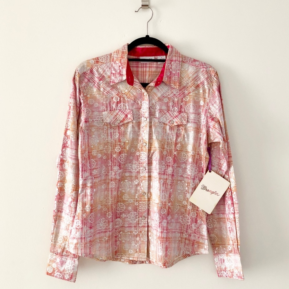 NWT Wrangler Western Snap Shirt